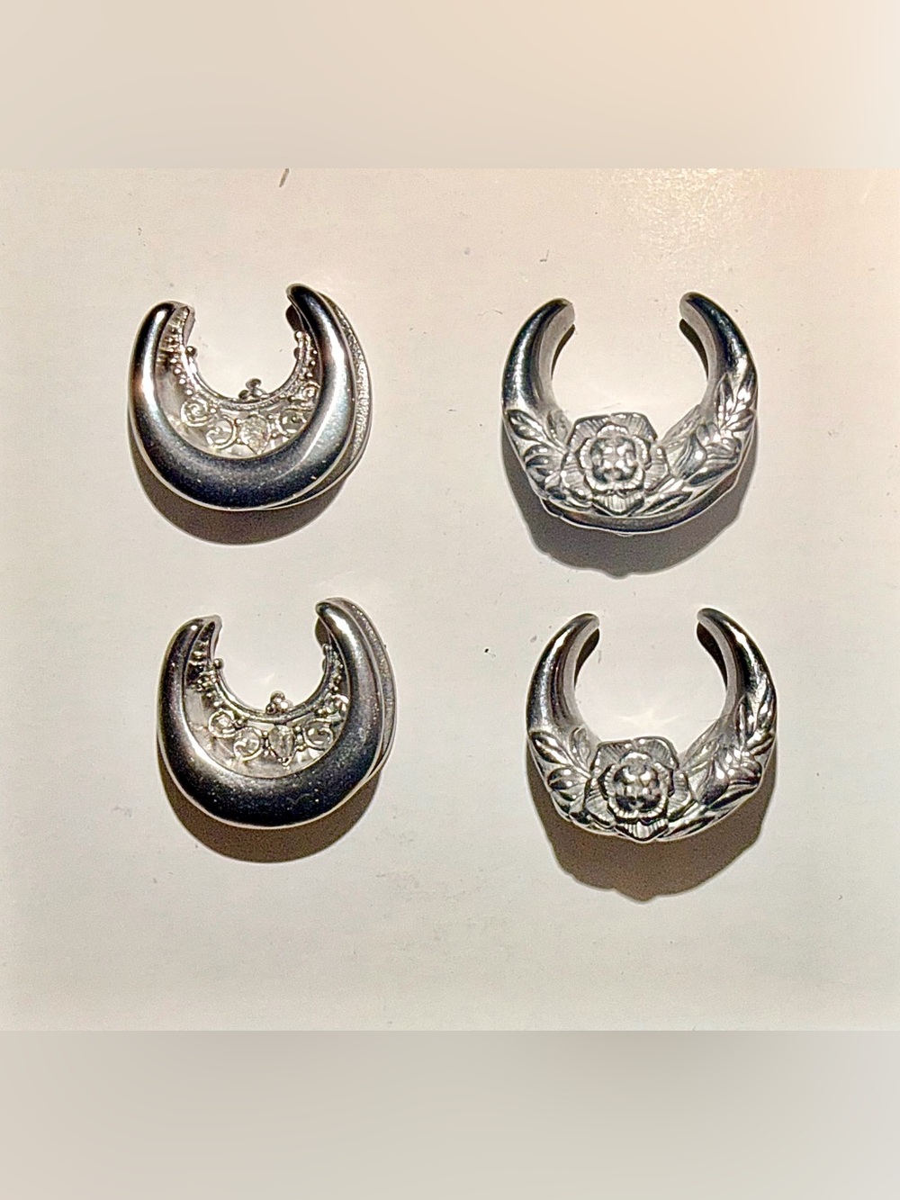 Set of 2 5/8in 16mm Stainless Steel Saddle Gauges